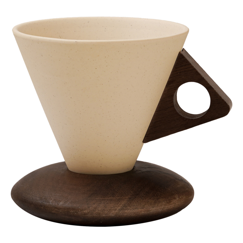 Set de cești de cafea și farfurioară din porțelan Terracotta Ivory White, stil retro, pentru uz casnic și comercial