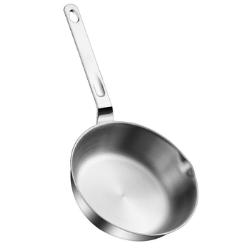 Tigaie plată din oțel inoxidabil 316, netencuită, pentru uz casnic — gătit paste, încălzire lapte, hrană pentru bebeluși, porție individuală, prăjire și aburire