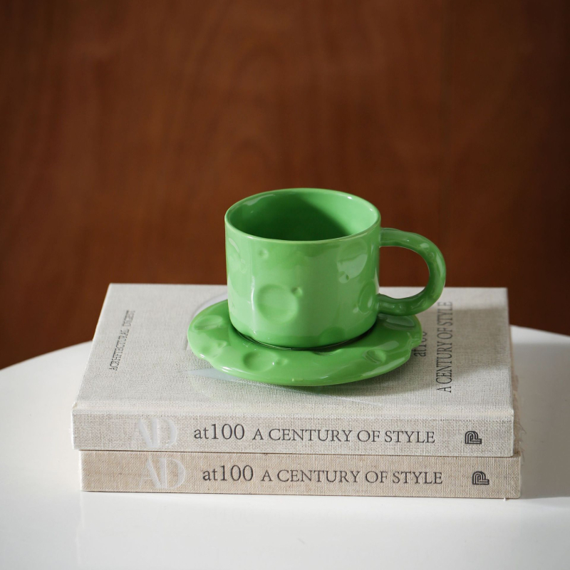 Set de cești și farfurioare pentru cafea, stil nordic, căni latte de înaltă calitate pentru mic dejun acasă și ceai de după-amiază