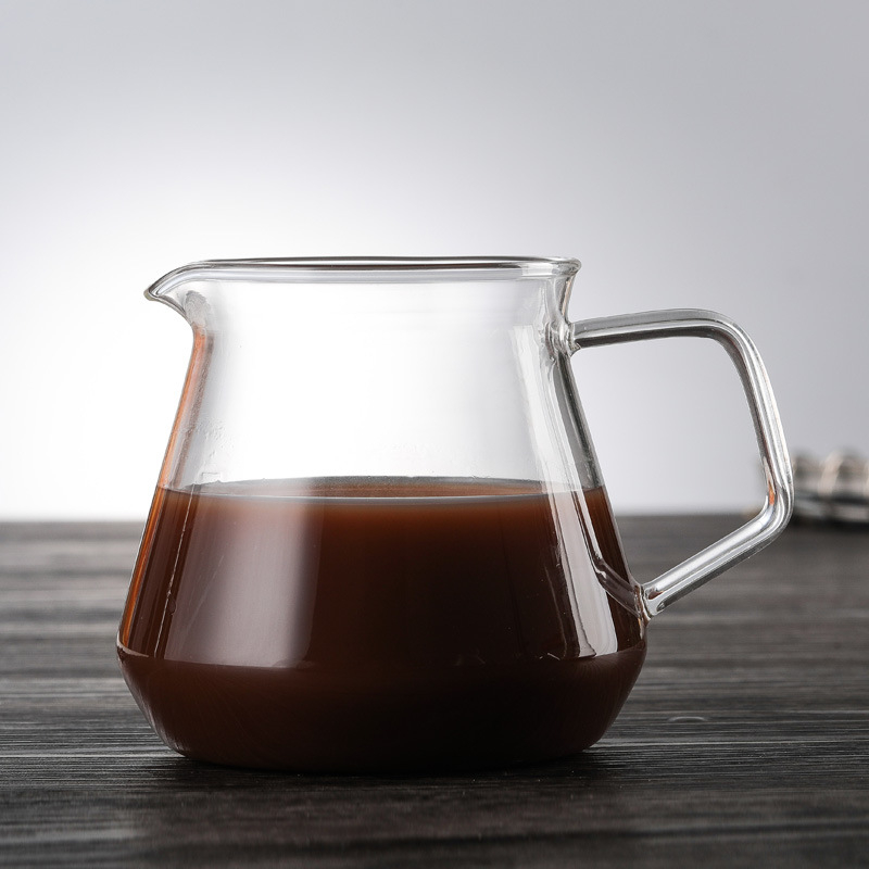 Set pentru cafea pour-over cu suport din cupru și carafă din sticlă, reglabil și ușor de demontat