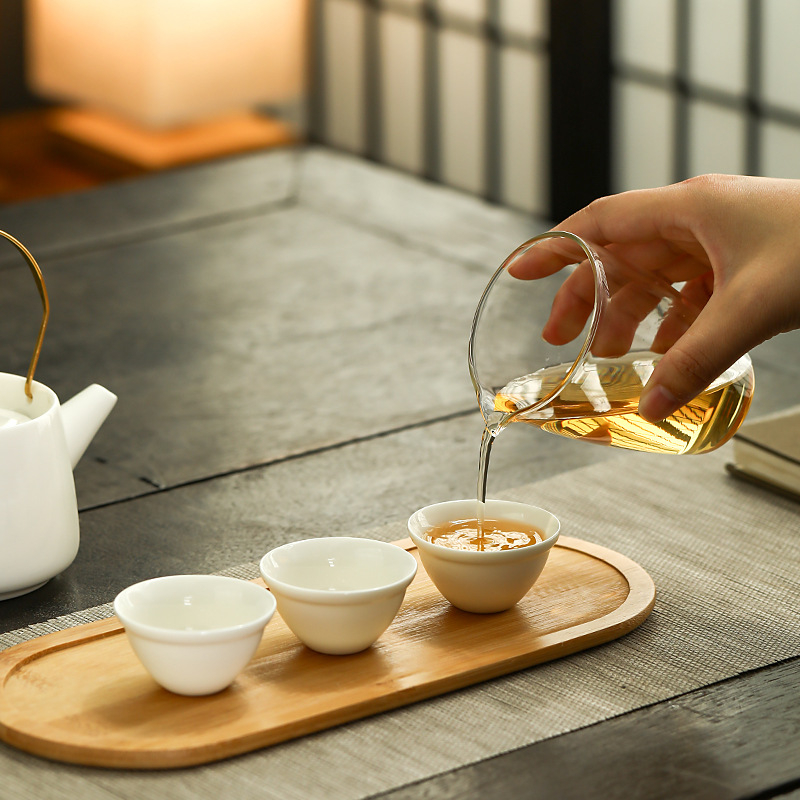 Set portabil de ceai ceramic pentru călătorii – kit compact pentru mașină, cadou de afaceri