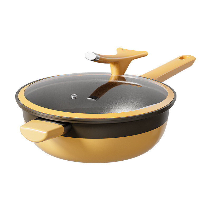 Tigaie din titan antiaderentă, capacitate mare, potrivită pentru toate plitele