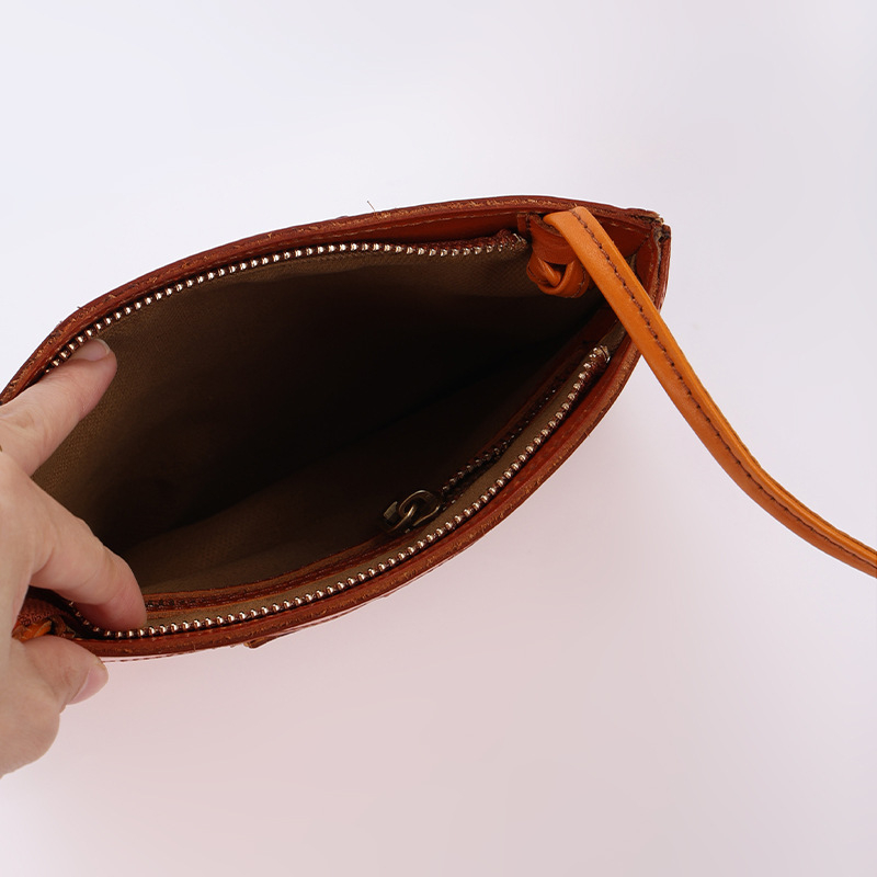 Crossbody torba od kože prvog sloja s biljnim tretmanom, ručno izrađena, svestrana ženska torba za svakodnevnu upotrebu, jednostavan minimalistički geometrijski dizajn, velika kapacita