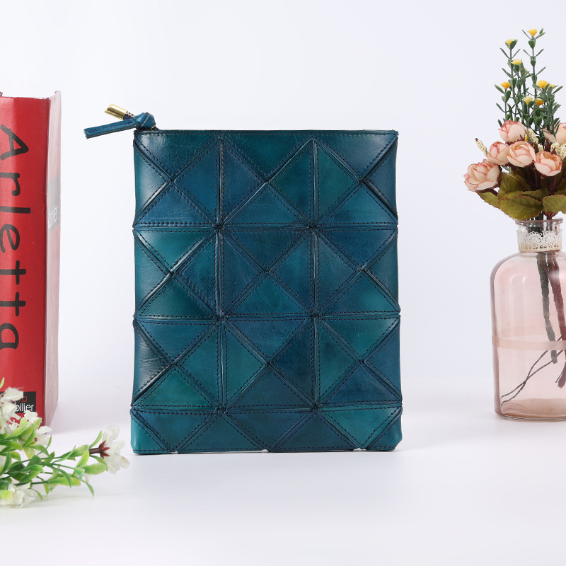 Crossbody torba od kože prvog sloja s biljnim tretmanom, ručno izrađena, svestrana ženska torba za svakodnevnu upotrebu, jednostavan minimalistički geometrijski dizajn, velika kapacita