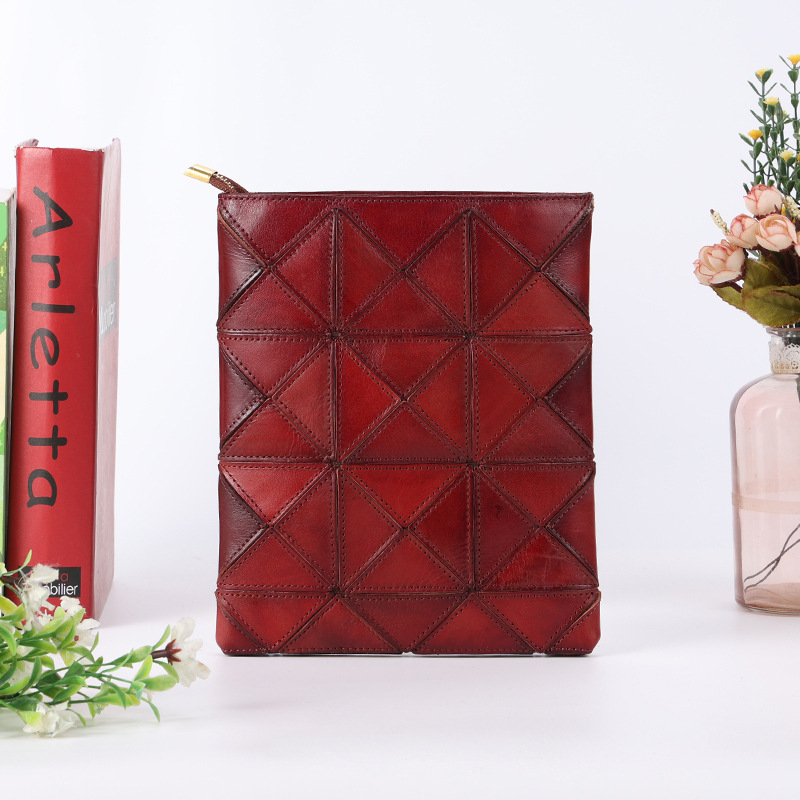 Crossbody torba od kože prvog sloja s biljnim tretmanom, ručno izrađena, svestrana ženska torba za svakodnevnu upotrebu, jednostavan minimalistički geometrijski dizajn, velika kapacita