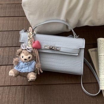 Γυναικεία crossbody από PU δέρμα με μοτίβο κροκοδειλίου, μικρή τετράγωνη σε οριζόντιο σχήμα
