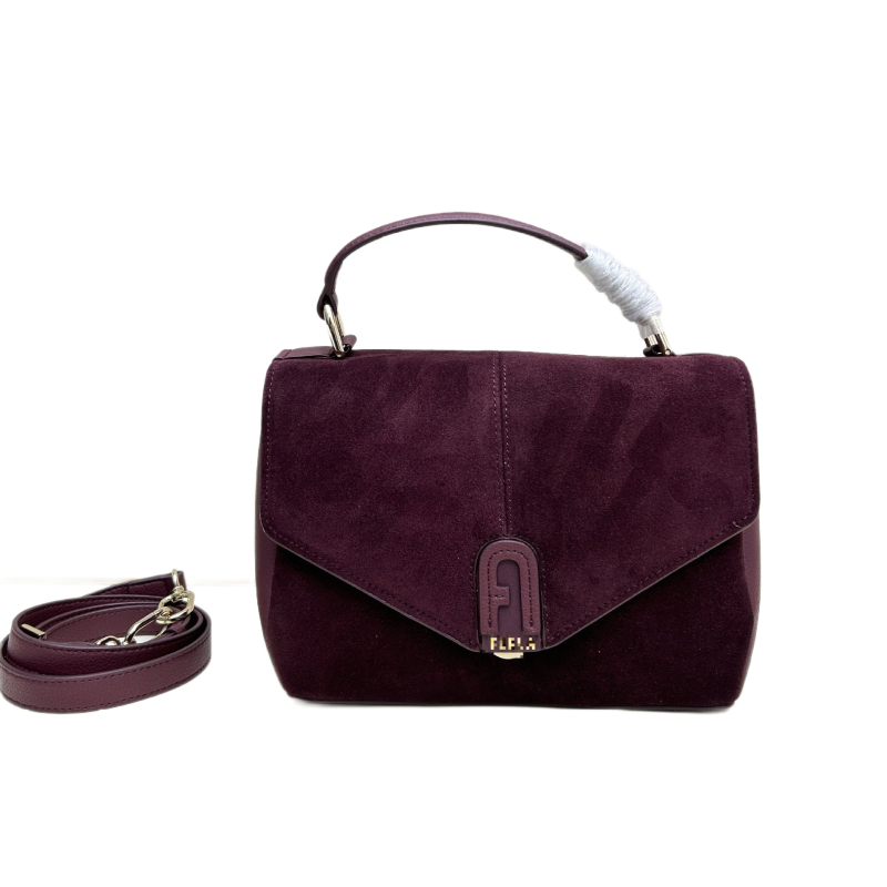 Nova jesenska velur kožna torba s preklopom, velika kapaciteta, za ramena ili crossbody, ženska retro torba