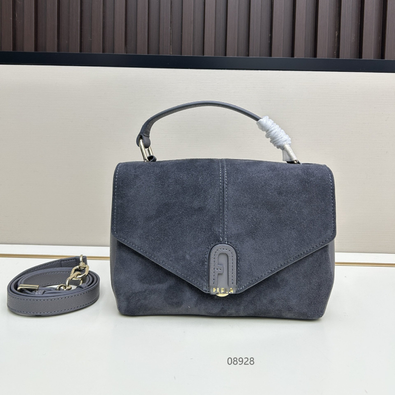 Nova jesenska velur kožna torba s preklopom, velika kapaciteta, za ramena ili crossbody, ženska retro torba