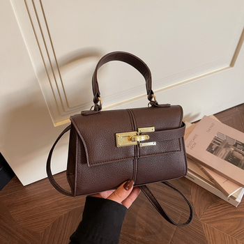 Trapezoidna torba sa kopčom, luksuzna modna torba za rame i mala crossbody torba za žene