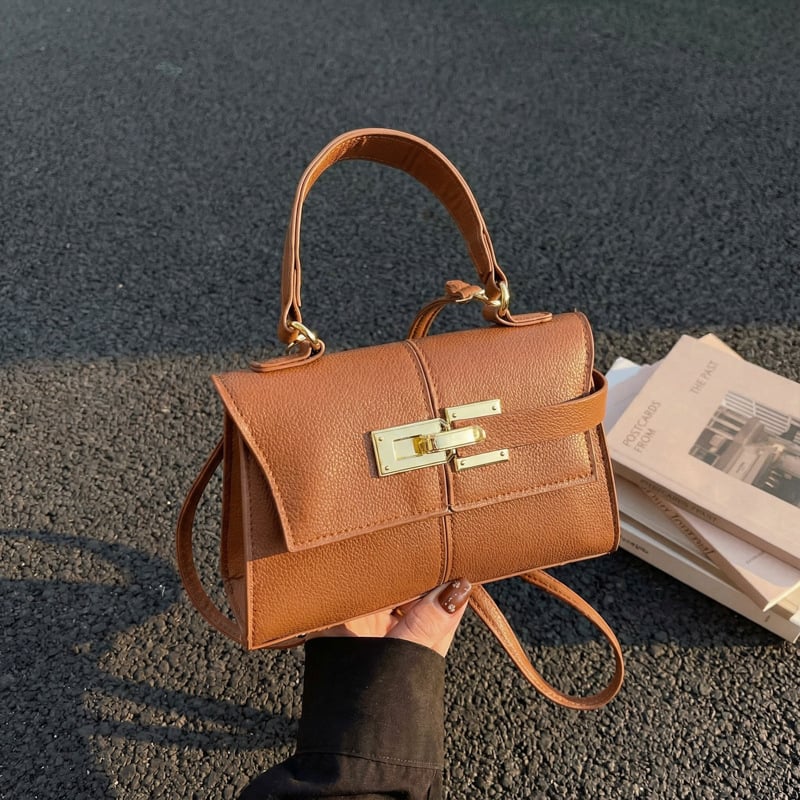 Trapezoidna torba sa kopčom, luksuzna modna torba za rame i mala crossbody torba za žene