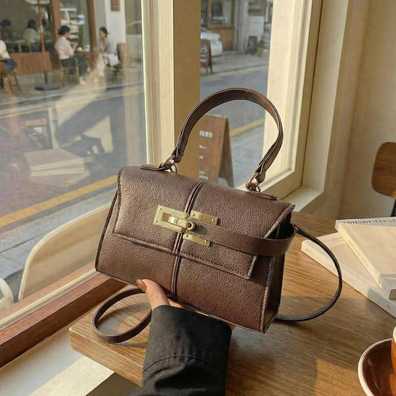 Trapezoidna torba sa kopčom, luksuzna modna torba za rame i mala crossbody torba za žene
