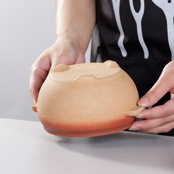 Caserolă din ceramică brută, rezistentă la temperaturi înalte, oală de lut pentru tăiței din orez, stil vechi, pentru gătit direct pe flacără deschisă, fund unic, antiaderent, capacitate sub 1 L