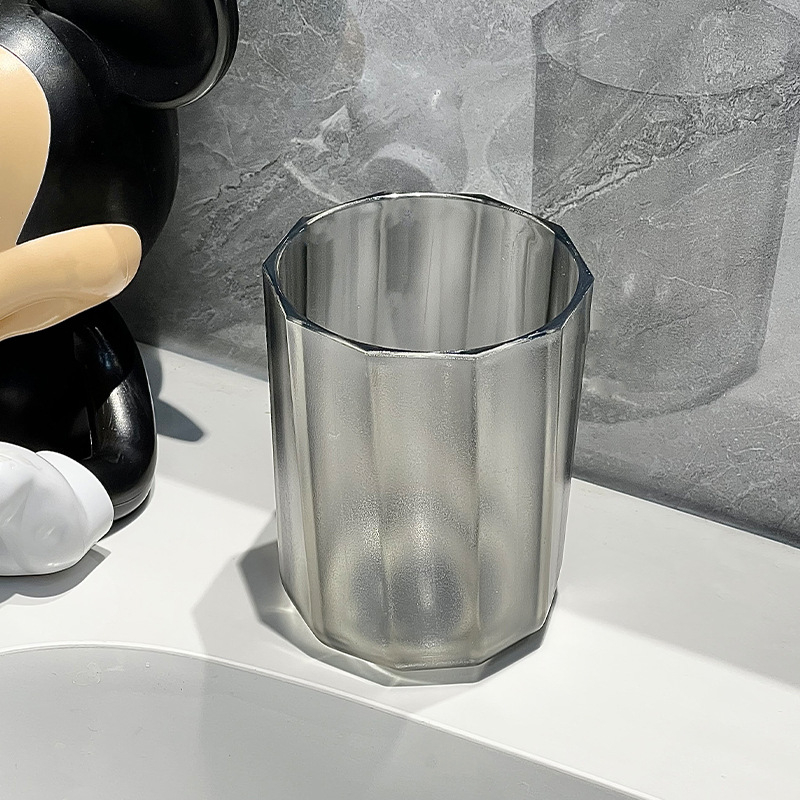 Ceașcă geometrică pentru igiena orală, set cuplu minimalist nordic pentru acasă sau hotel, culoare solidă, dimensiuni 7,6 x 9,8 cm