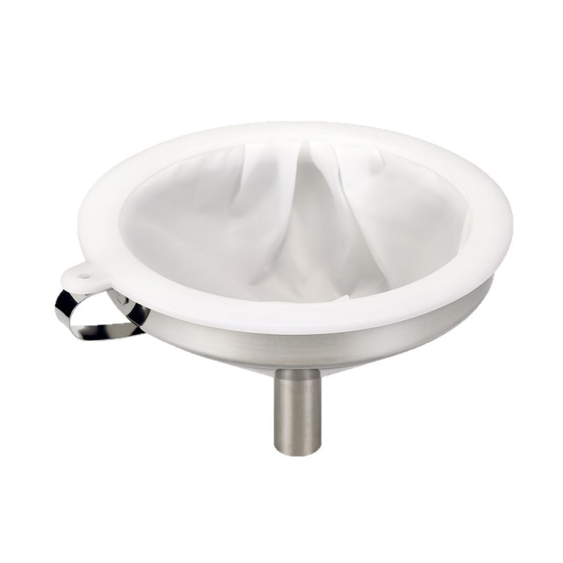 Pâlnie din oțel inoxidabil 18 cm, filtru PP pentru lapte de soia – filtru de mari capacitate pentru lapte, ulei, lichior și vin