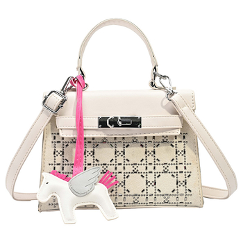 Ženska torba od PU kože, crossbody s jednim remenom, mala kvadratna torba, gradski elegantan casual stil, Kelly inspiriran