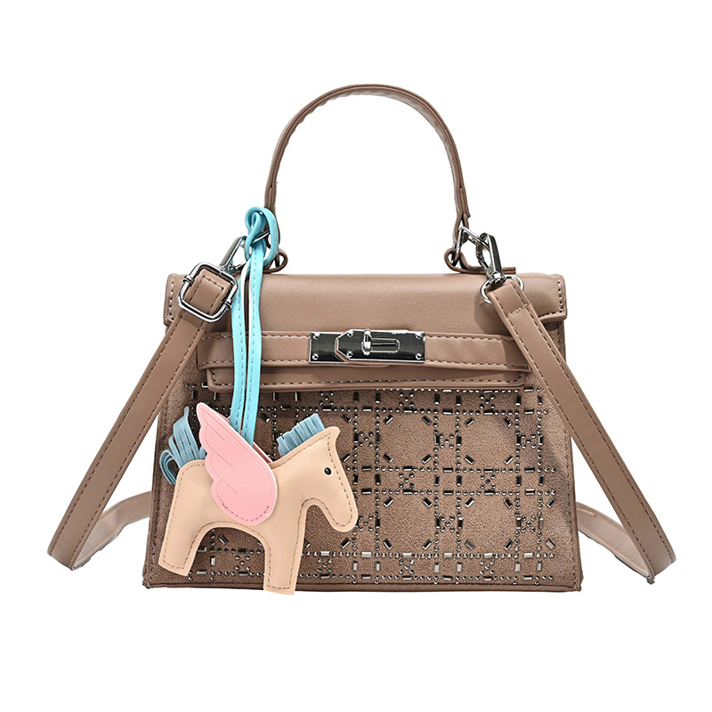 Ženska torba od PU kože, crossbody s jednim remenom, mala kvadratna torba, gradski elegantan casual stil, Kelly inspiriran