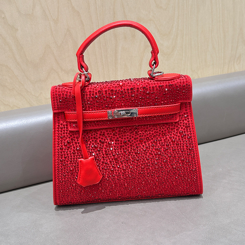 Ženska Kelly torbica – elegantna, visoke klase, 2024 novi model, mala kvadratna torbica za rame ili crossbody