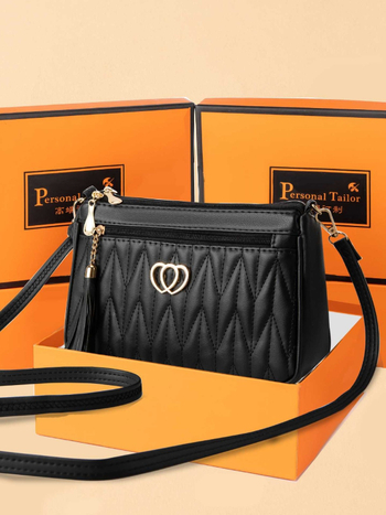 Crossbody torba za žene, ljeto, velika zapremina, luksuzna torba za mobitel, casual i svestrana, dijamantno šivanje i resica