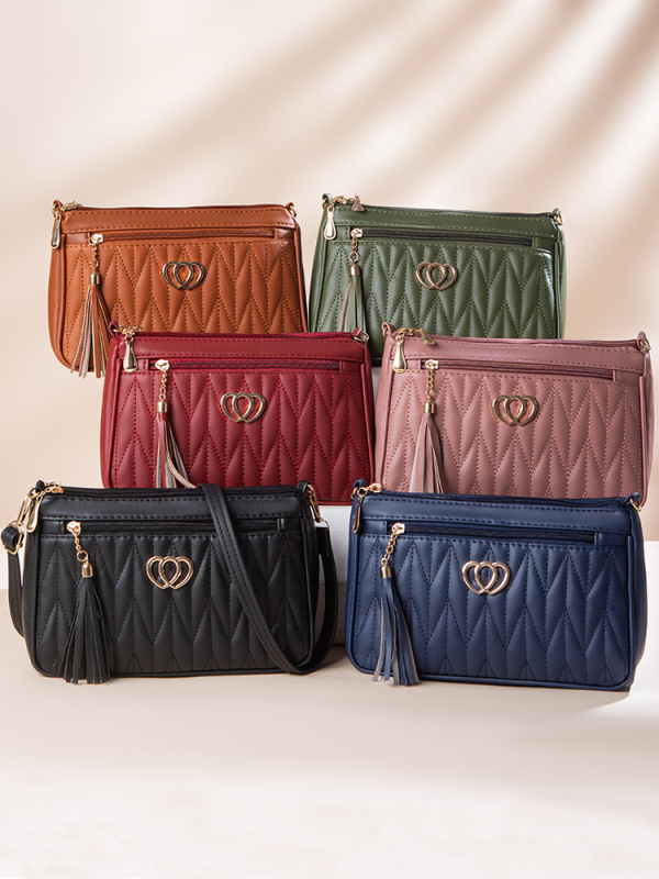 Crossbody torba za žene, ljeto, velika zapremina, luksuzna torba za mobitel, casual i svestrana, dijamantno šivanje i resica