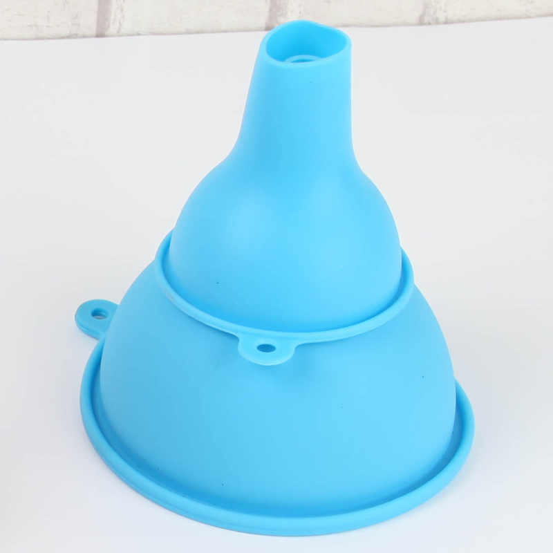 Set de 3 pâlnii din silicon pentru separarea uleiului, a vinului și a mierii – rezistente la temperaturi înalte, bucătărie
