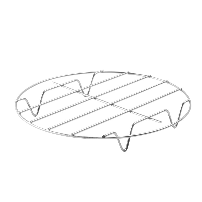 Gril din oțel inoxidabil cu două niveluri, pentru friteuză cu aer – accesorii: raft pătrat, raft pentru abur și pentru pâine