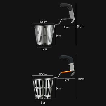 Pâlnie din oțel inoxidabil 304, pliabilă, pentru oală fierbinte, cu strecurător și cârlig