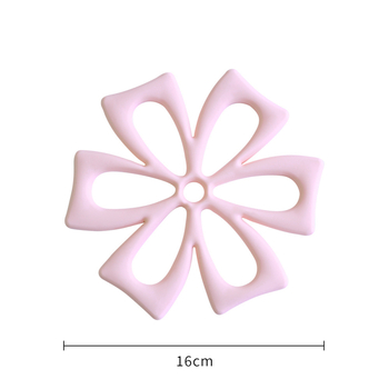 Suporturi de pahare din silicon cu model floral, calitate alimentară, rezistente la temperaturi înalte, plăci de masă izolate termic și suporturi pentru oale