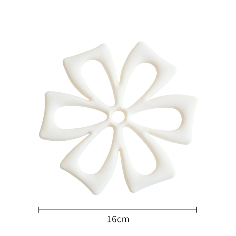 Suporturi de pahare din silicon cu model floral, calitate alimentară, rezistente la temperaturi înalte, plăci de masă izolate termic și suporturi pentru oale