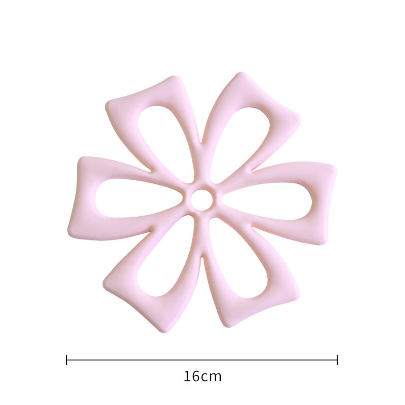 Suporturi de pahare din silicon cu model floral, calitate alimentară, rezistente la temperaturi înalte, plăci de masă izolate termic și suporturi pentru oale
