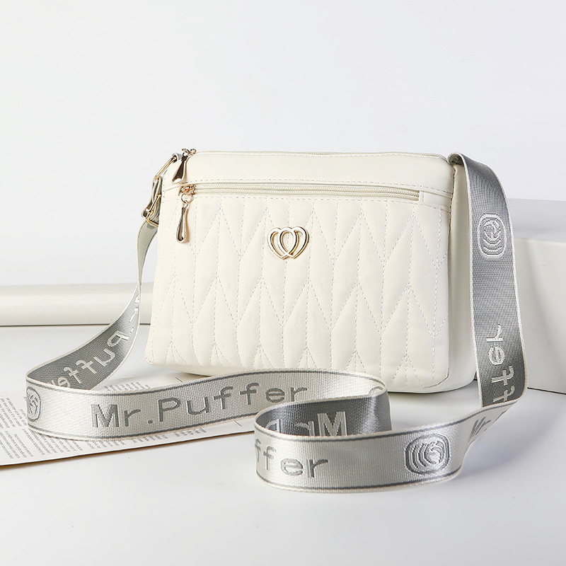 Τσάντα crossbody για γυναίκες – καλοκαιρινή, με μεγάλη χωρητικότητα, κομψή καθημερινή τσάντα ώμου με διαμαντοκαπιτονέ και φούντα.
