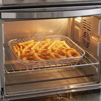 Raft din oțel inoxidabil 304 pentru friteuză cu aer, dreptunghiular, cu raft detașabil