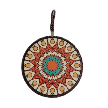 Suporturi ceramice pentru masă cu plută, izolație termică, antiarși, rezistente la ulei, rotunde, model floral, stil boem