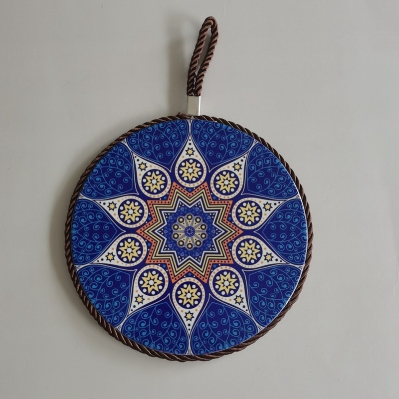 Suporturi ceramice pentru masă cu plută, izolație termică, antiarși, rezistente la ulei, rotunde, model floral, stil boem