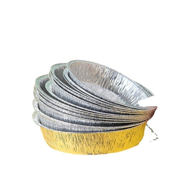 Tavă circulară de unică folosință din folie de aluminiu, cu hârtie de copt, pentru air fryer și cuptor; tavă pentru pizza