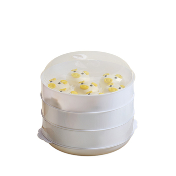 Coș de aburi pentru cuptorul cu microunde, capac alimentar, cutie de aburi pentru chifle și feluri, capac de încălzire