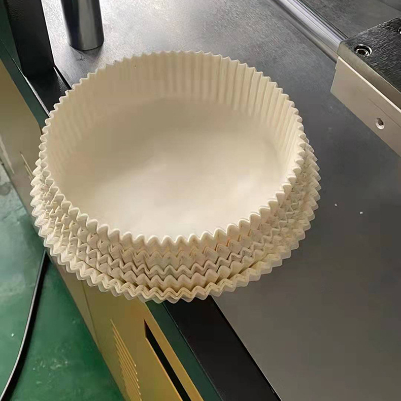 Hârtie de copt circulară pentru cuptorul cu aer, rezistentă la grăsimi, ambalaj blister