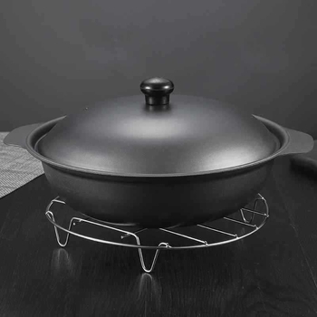 Raft de abur rotund din oțel inoxidabil 304, cu patru picioare, pentru orez cooker, accesorii bucătărie