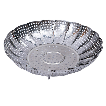 Raft de aburi din oțel inoxidabil, pliabil și telescopic, pentru bucătărie, tavă de aburi multifuncțională
