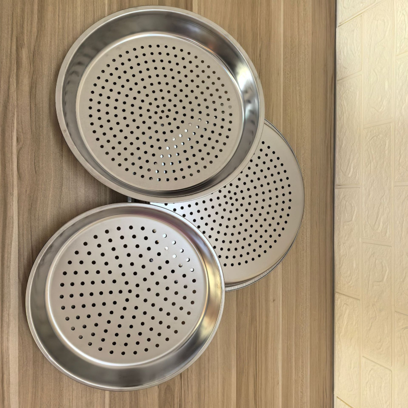 Raft de aburi din oțel inoxidabil pentru wok, placă circulară de aburi cu capacitate mare