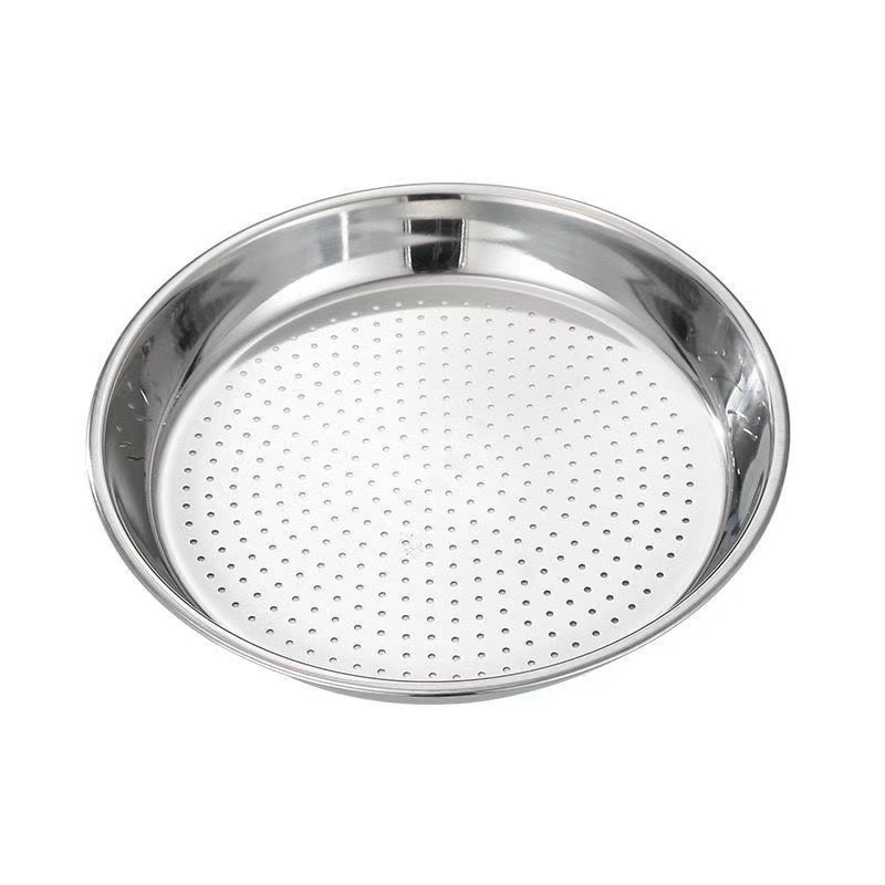 Raft de aburi din oțel inoxidabil pentru wok, placă circulară de aburi cu capacitate mare