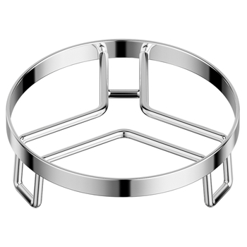 Suport din oțel inoxidabil izolat, design triunghiular pentru abur și rack de gătit wok