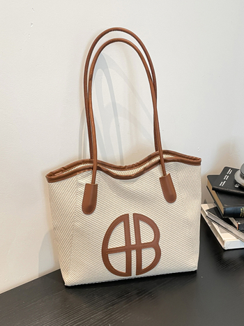 Ženska torba velikog kapaciteta za dnevno nošenje, patchwork tote, preko ramena, 2026 dizajn