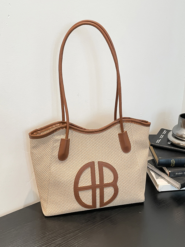 Ženska torba velikog kapaciteta za dnevno nošenje, patchwork tote, preko ramena, 2026 dizajn