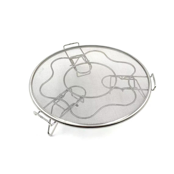 Raft de aburi din oțel inoxidabil 304, pliabil, cu blocare anti-derapare, rotund, pentru ouă