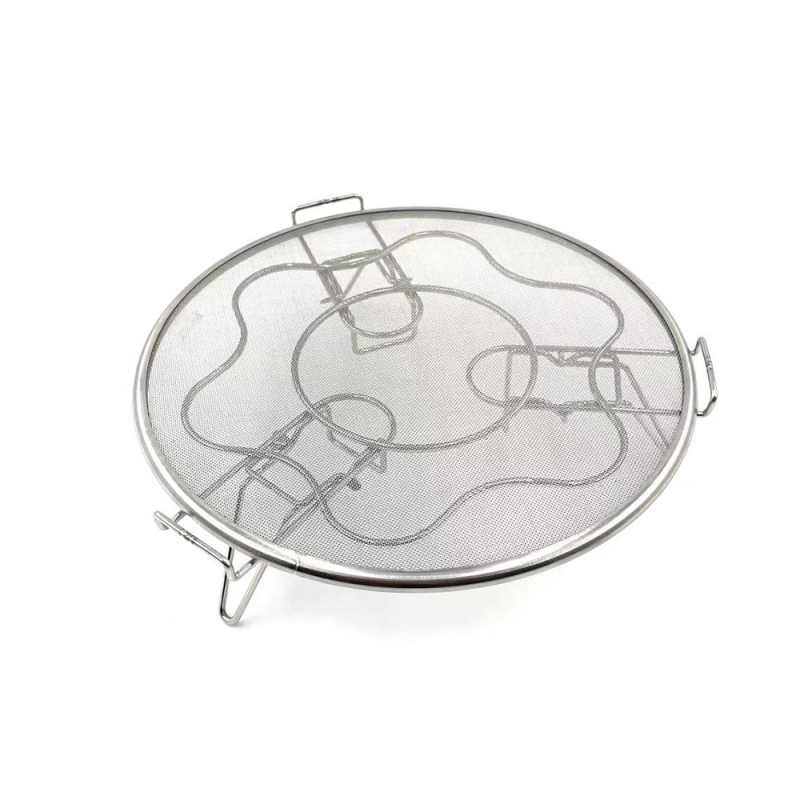 Raft de aburi din oțel inoxidabil 304, pliabil, cu blocare anti-derapare, rotund, pentru ouă