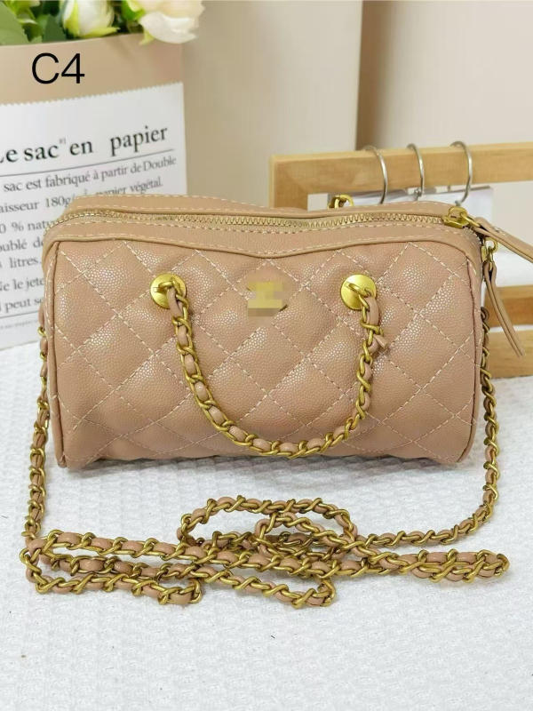 Ženska torbica u Chanel stilu, PU koža, izvezeni dijamantni quilt dizajn, mala veličina, crossbody torba