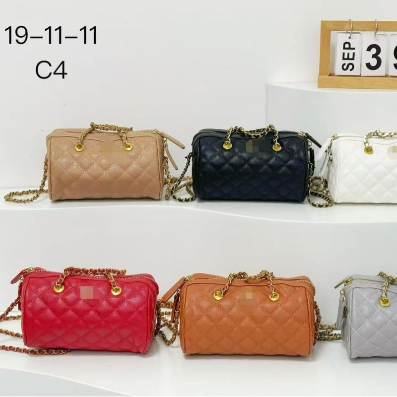 Ženska torbica u Chanel stilu, PU koža, izvezeni dijamantni quilt dizajn, mala veličina, crossbody torba