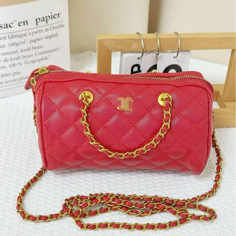 Ženska torbica u Chanel stilu, PU koža, izvezeni dijamantni quilt dizajn, mala veličina, crossbody torba