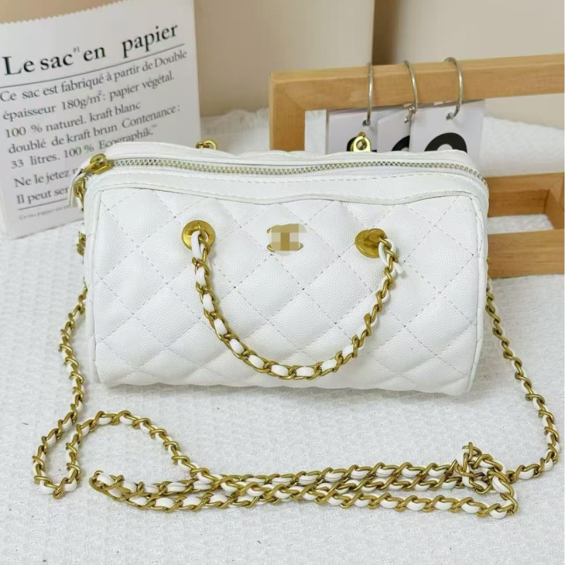 Ženska torbica u Chanel stilu, PU koža, izvezeni dijamantni quilt dizajn, mala veličina, crossbody torba