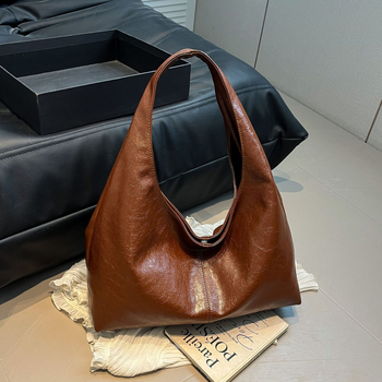 Torbica tote u korejskom stilu, vintage, za žene, 2025 nova moda, casual bucket torba velike kapacitete, nošenje ispod pazuha i na rame